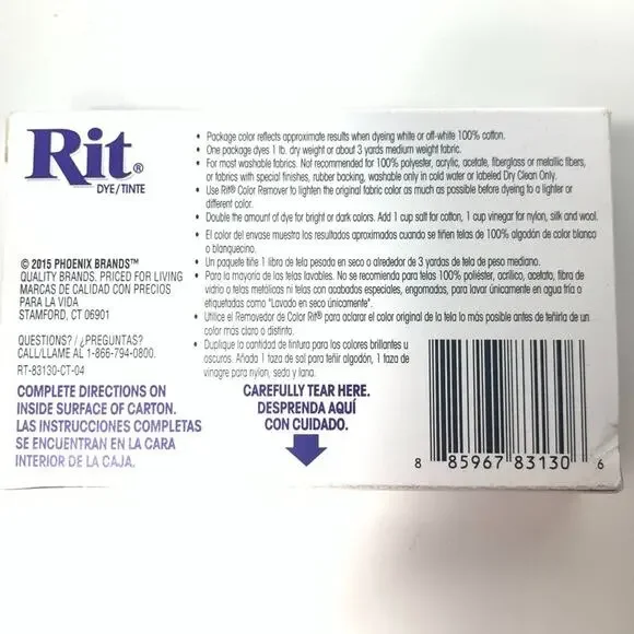 Rit Dye All Purpose Powder Purple 1-1/8 Oz. - Picture 3 of 3
